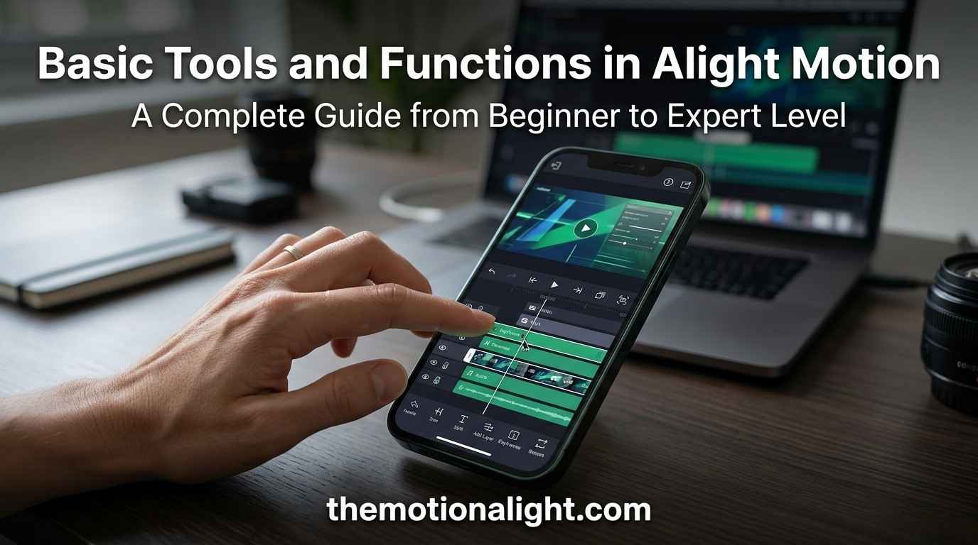 Basic Tools and Functions in Alight Motion A Complete Guide from Beginner to Expert Level 1 Beginner to expert guide for Alight Motion tools and functions.